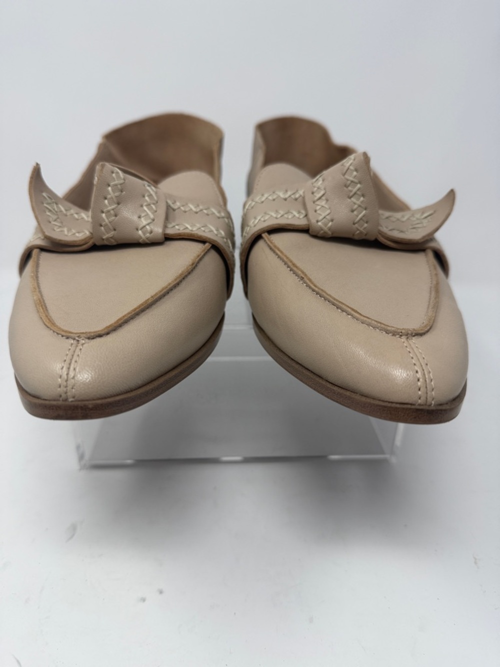 Lucky Brand Abelle Taupe Leather Slip-On Loafers Size 11 - Picture 4 of 7